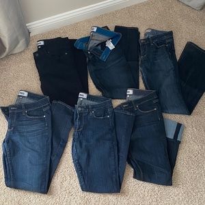 PAIGE Denim Lot of Six - Sizes 28 and 27